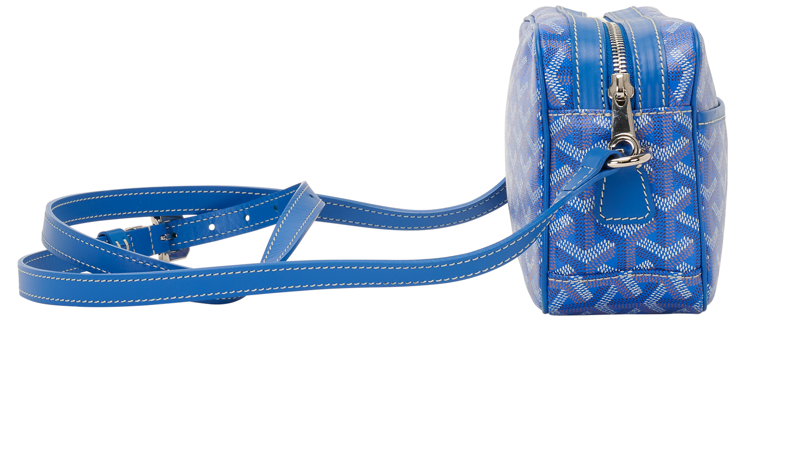 Cap-Vert PM, &pound;1,900, Handbags, Blue, Canvas, Side view